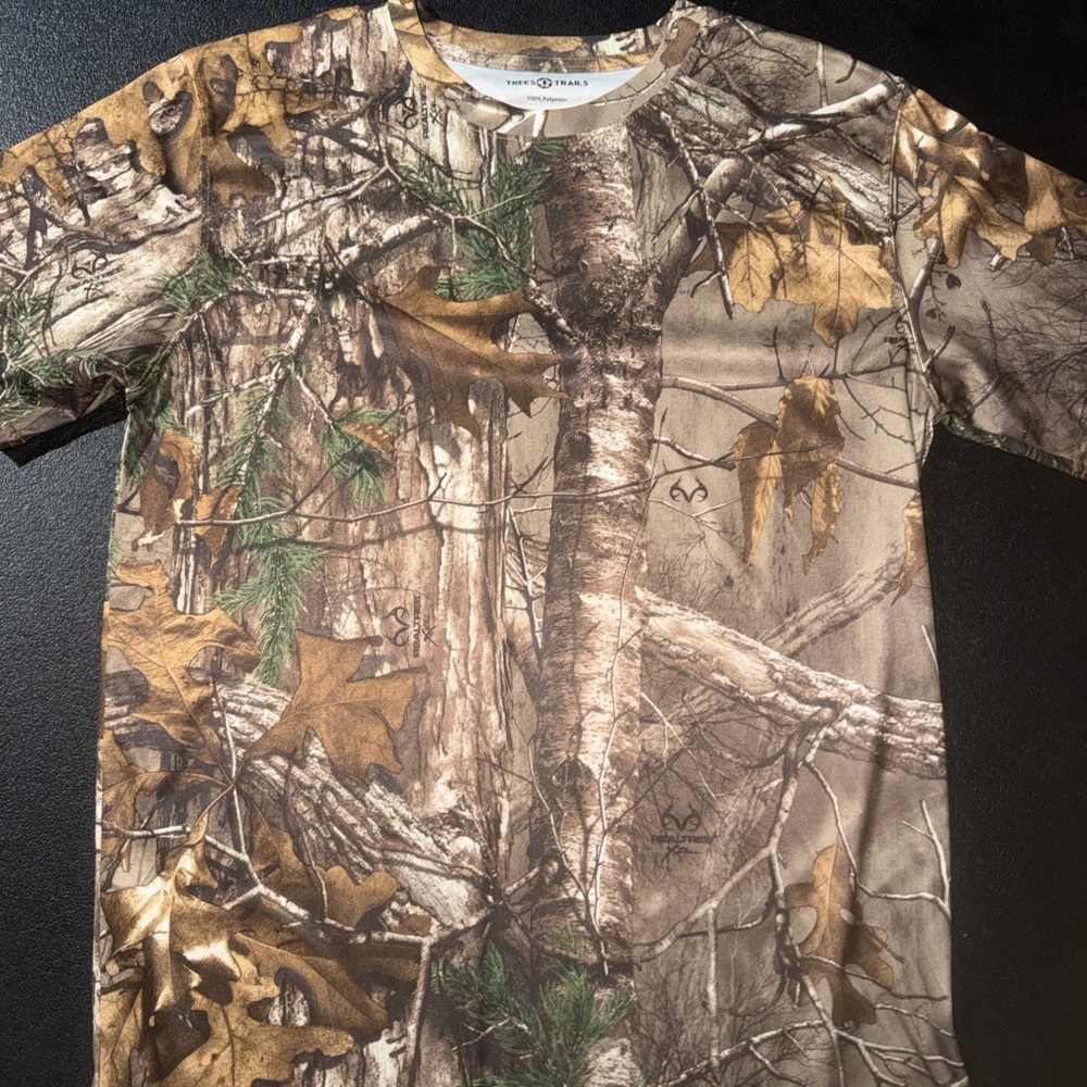 Realtree Camouflage Short Sleeve Tee - Brown and Green